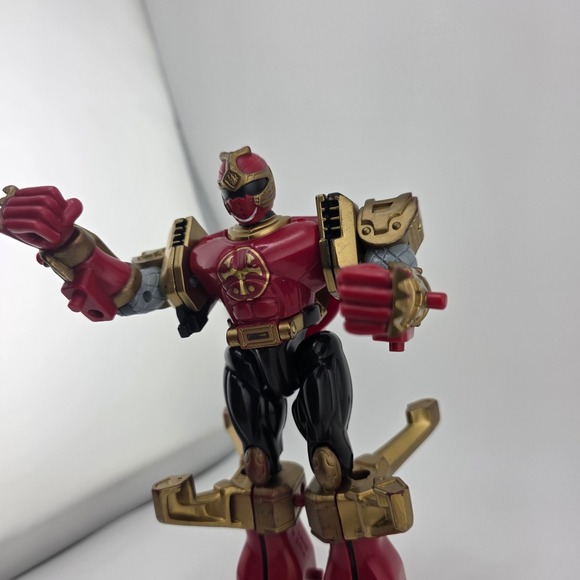 Power Rangers Ninja Storm Crimson Thunder Triple Zord Morphin Figure - Picture 6 of 10
